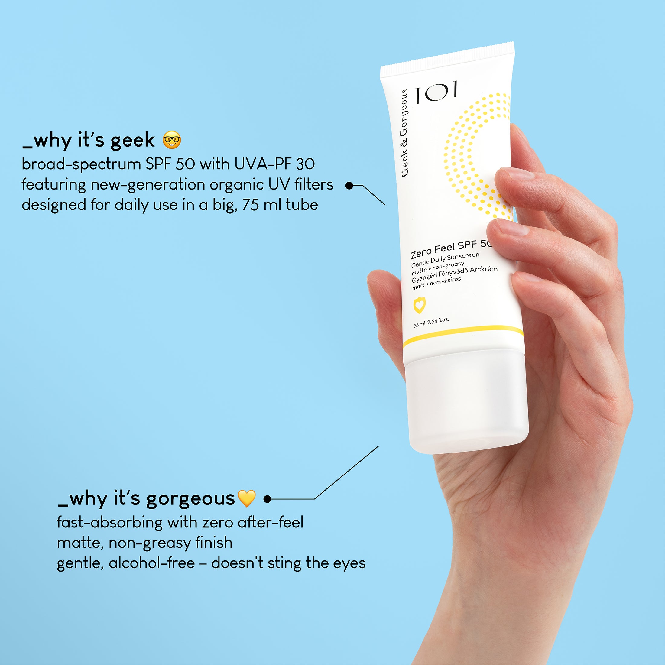 Zero Feel SPF50